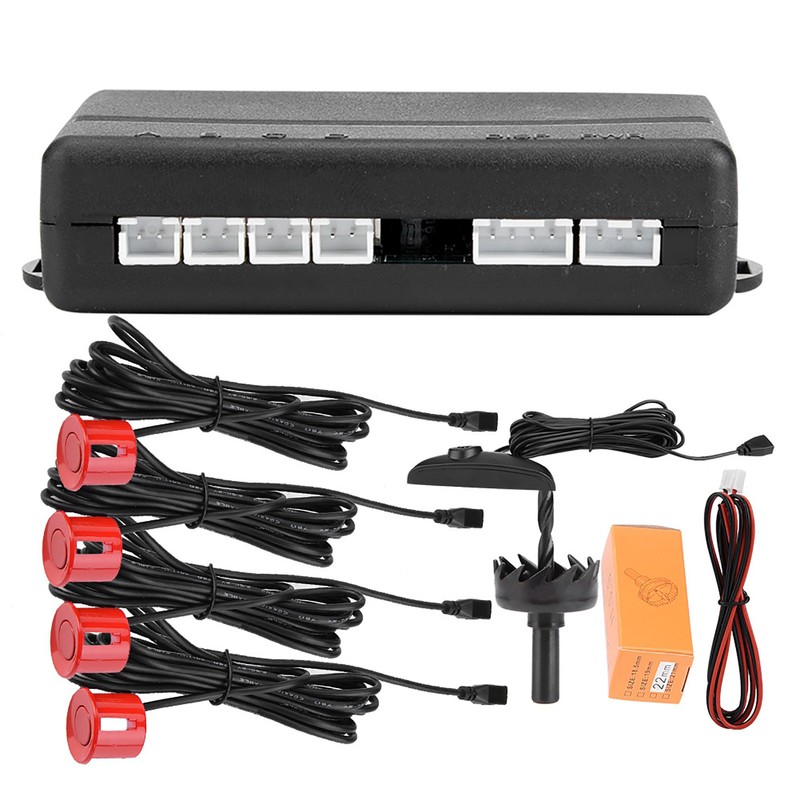 Car English Voice Broadcast Reverse Backup Parking Detector System with