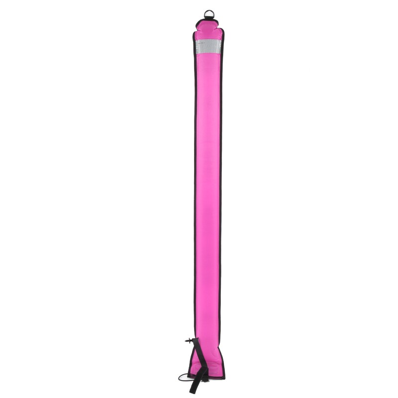 150x15cm Scuba Diving Surface Marker Buoy High Visibility Inflatable Surface