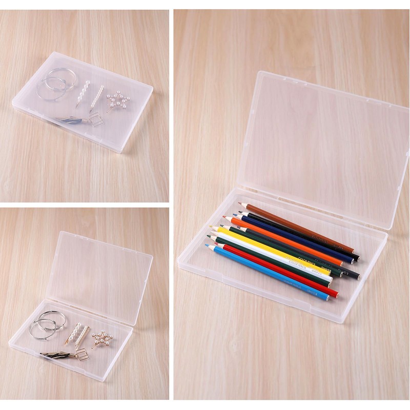 Paialco A6 Clear Plastic Storage Box, 4 x 6 Inch