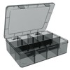 SRNYJAO Plastic Organizer Box, 12 Grids Clear Bead Organizer Compartment