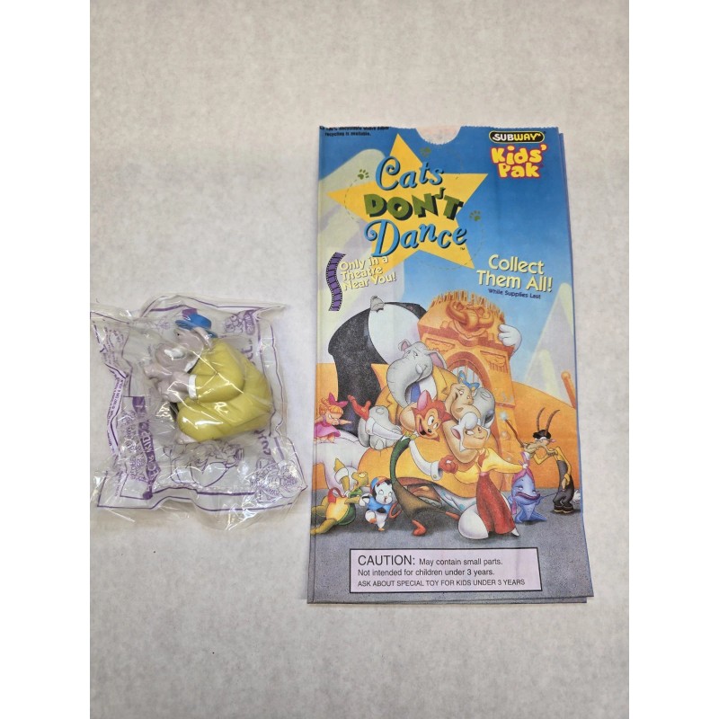 Subway 1997 SUBWAY KIDS MEAL TOY, CATS DON'T DANCE WOOLIE