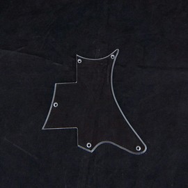 Replacement guitar pickguard for PRS SE flat-top, 1-ply Clear Transparent