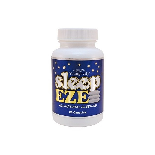 Sleep Eze 60 Capsules Youngevity Natural Sleep Aid With Melatonin & Valerian (Ships Worldwide)