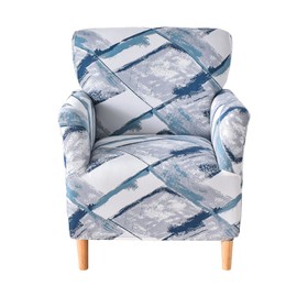 CRFATOP Stretch Mid Century Modern Armchair Slipcover 1-Piece Accent Chair Covers with Arms Soft Chair Slipcovers for Living Room Armchair Furniture Protector Office Reception Reading Sofa,A18