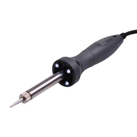 40W Soldering Iron with LED Light Ergonomic Handle Mica Heater Includes Stand DIY Hobby Engineer UK Plug