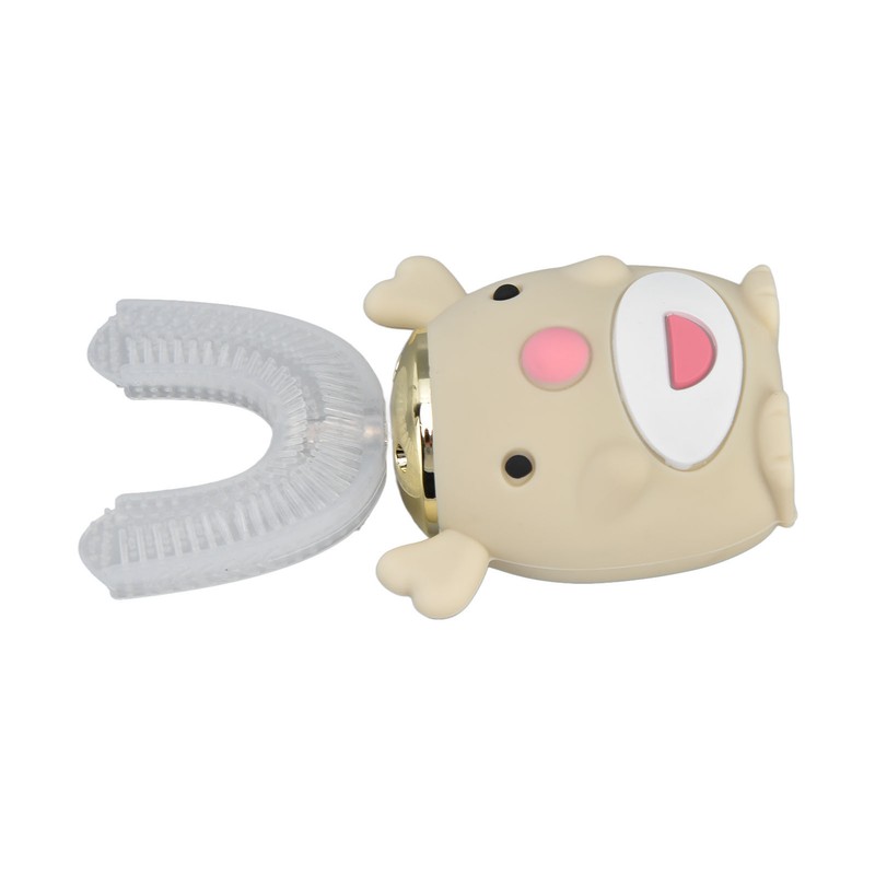 U Shaped Toothbrush Cartoon Cute Design Waterproof 5 Brushing Modes