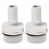 PATIKIL Hose Barb Fitting Straight 13mm Barbed G3/4 Male Thread,
