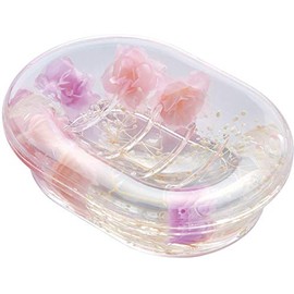 Royal Arden 58784 Acrylic Underwater Flower Soap Dish, Sweet Rose