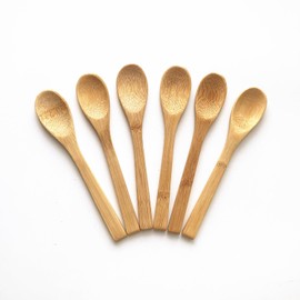 6-Piece Bamboo Utensils Bamboo Oval Spoon