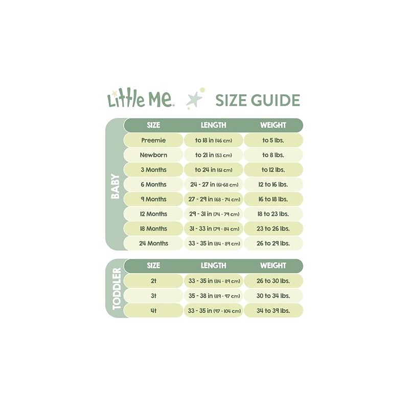 Little Me - Conjunto de 2 piezas para bebé, Capullo