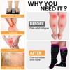 Croknit 8 Pairs Plus Size Compression Socks for Women Men