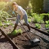Lineware 9-Inch Lawn Aerator with Steel Handle,Heavy Duty Push Spike
