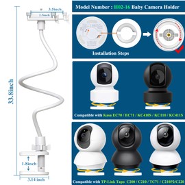 EYSAFT Babyphone Halterung für Tapo C200/C210/C220, Kasa Smart EC70/EC71/KC410S
