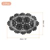sourcing map 2 Pcs 18x12 Inch Handmade Crochet Doilies, Polyester