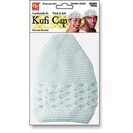 Cotton Kufi Cap #02682 White (one Size fit)