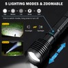 Weoxi Rechargeable Flashlights 2400000 High Lumens,Super Bright LED Flashlight for