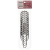 Heavy Duty Roller Shower Curtain Rings, Pewter Clipperton RollerRings, Set