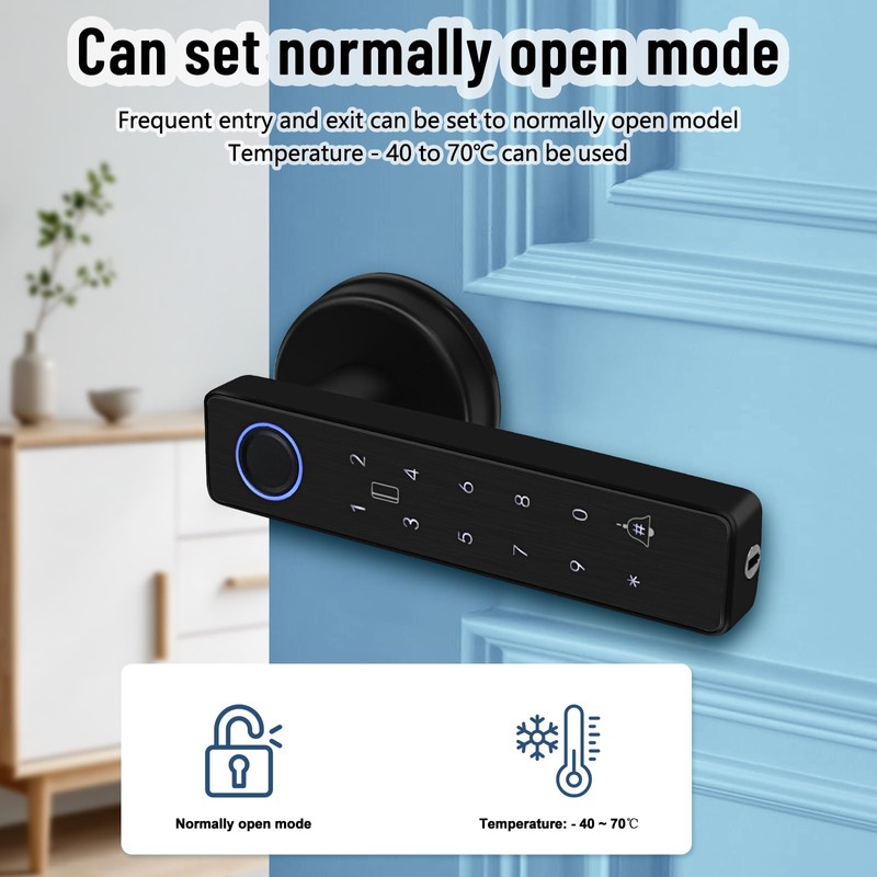 XYBkey Smart Door Lock 5-in-1 Door Handle Electronic Keypad Supports