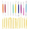 AFUNTA Clay Tools, 10 Pcs Color Plastic Modeling Clay Tools