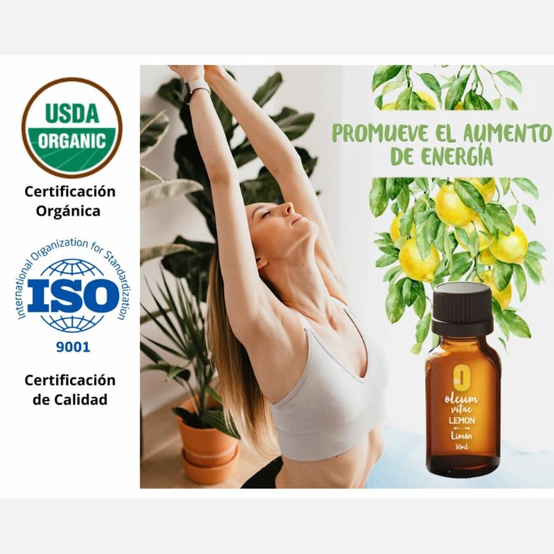 OLEUM VITAE Aceite Esencial de Limón 30ml. Citrus Limonum. 100%