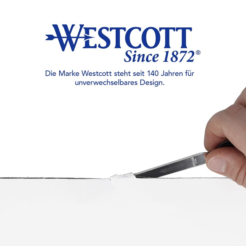 Westcott E-29692 00-I Letter Opener with Black Plastic Handle (Pack