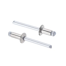 sourcing map Blind Rivets 304 Stainless Steel 5mm Diameter 10mm Grip Length Silver 50pcs