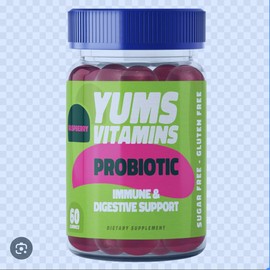 Vitamins Yums Vitamins PROBIOTIC Sugar  Free Immune And Digestive Support 60 Caps