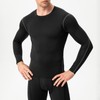 Men's Athletic Compression Shirts Black Long Sleeve Cool Dry Workout