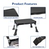 BONTEC Folding Step Stool, 3-Level Adjustable Metal Step Stool with