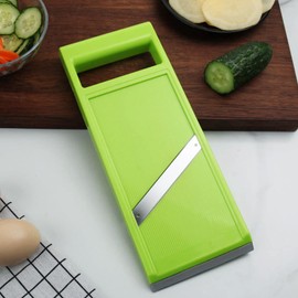 BORDSTRACT Handheld Mandoline Slicer, Kitchen Food Slicer with Stainless Steel Blade, Vegetable Cutter for Vegetable and Fruits