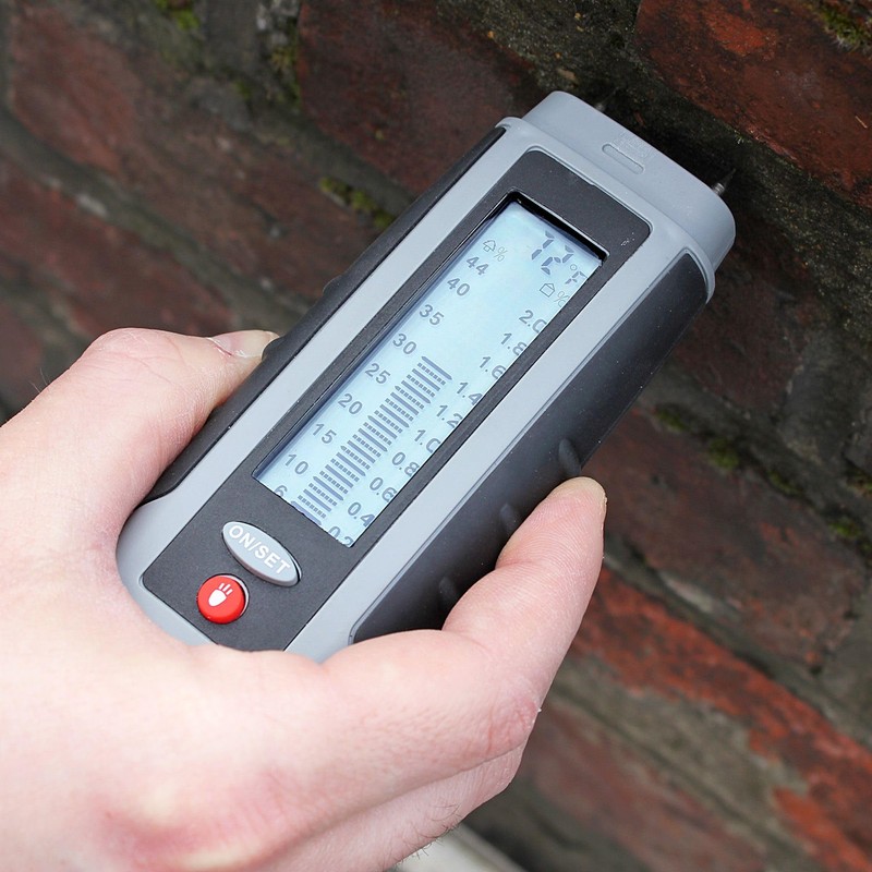 Moisture Detector Test Device with Digital Display Room Temperature LED