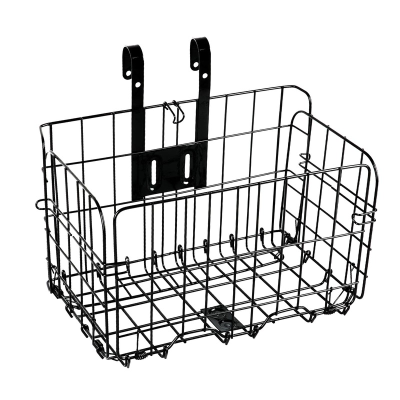 Flintronic Front Basket, Bicycle Basket Rear, Foldable & Detachable Metal