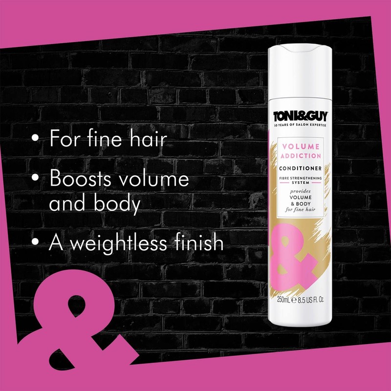 3 x Toni & Guy Volume Addition Conditioner 250ml For Fine