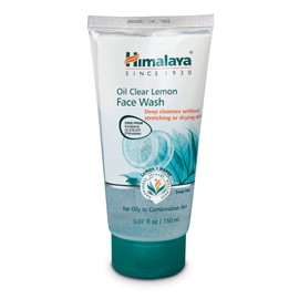 Himalaya Himalaya Oil Clear Lemon Face Wash and Cleanser with Lemon and Honey, For Oily to Combination Skin, Free from Parabens, SLS and Phthalates, Dermatologically Tested, 150 ml (5.07 fl oz)