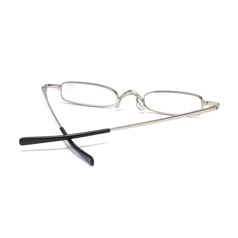 [REAVEE] 老眼鏡 ミニサイズフレーム メタル コンパクト ポケットに収納 軽量 男女兼用 おしゃれ ケース付き