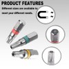 Utoolmart 25mm Long 1/4 inches Hex Shank T30 Magnetic Torx