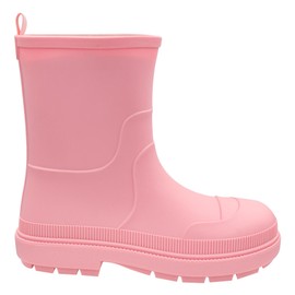 A2Z 4 Kids Girls Rain Boot Non-Slip Waterproof PVC - Wellies Baby Pink 1 UK
