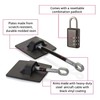 Refrigerator Lock (Black with Black Combination Padlock)