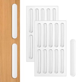 Pence & Moon Collective 20 Pcs Clear Cabinet Door Bumpers, 63 mm Door Handle Protectors for Noise Reduction, Anti-Scratch Protection, and Easy Installation