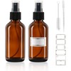 2 oz Glass Spray Bottles with Fine Mist Sprayer 2Pack,