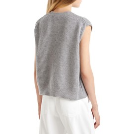 United Colors of Benetton Women's Sweater Vest, gray