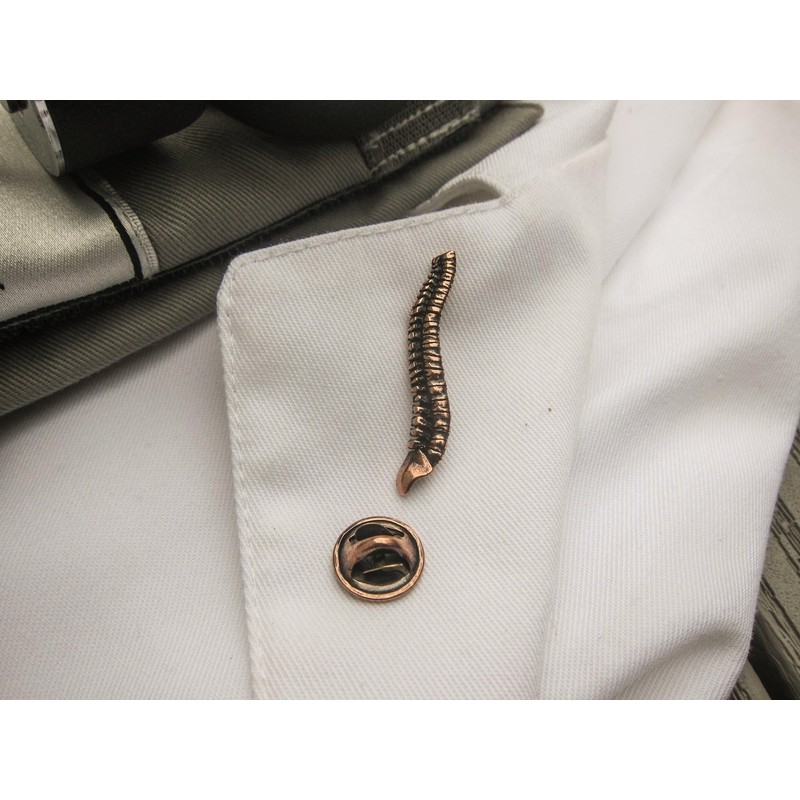Jim Clift Design Spine Copper Lapel Pin - 1 Count