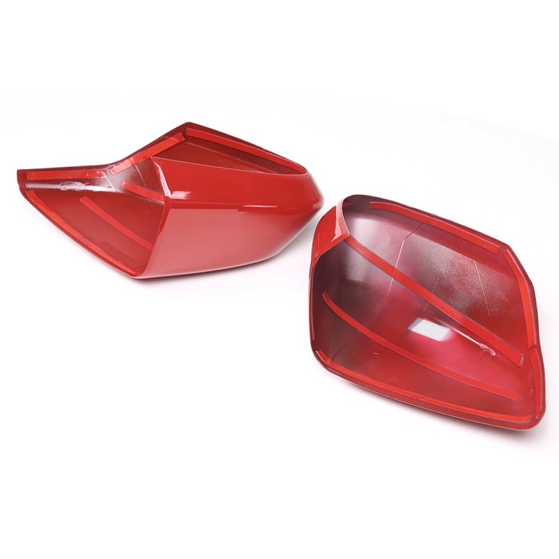 auguisy-motortrim Fit For Corvette C8 2020-up Red ABS Rear View