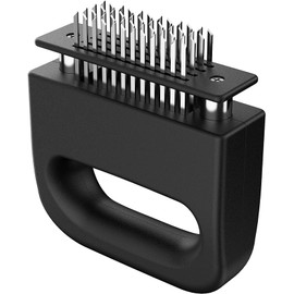 48-Blade Stainless Steel Meat Tenderizer Tool – Heavy Duty Handheld Meat Mallet for Fast Tenderizing, Marinades, BBQ & Kitchen Cooking Prep