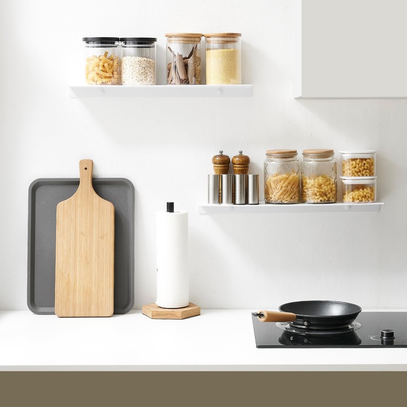 JOOM White Metal Wall Floating Shelf - Metal Wall Shelf,