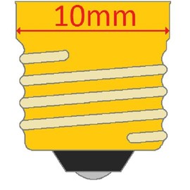 CEC Industries #1832 Bulbs, 37.5 V, 1.88 W, E10 Base, T-3.25 shape (Box of 10)