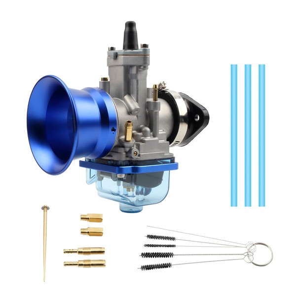 PowerMotor PWK 34mm Carburetor,Mortorcycle Universal Racing Carburetor Intake Pipe Kit