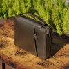 Polare Full Grain Leather Bible Cover Church Bag 10x7.5x2.2 inch