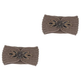 FOMIYES 2pcs Headbands for Short Hair Knitted Hair Headband Warm Headwrap Minimalist Yarn Headdress