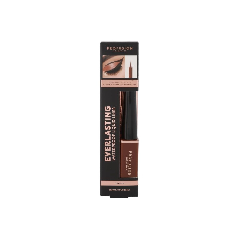 Profusion Cosmetics Everlasting Waterproof Liquid Eyeliner - Brown